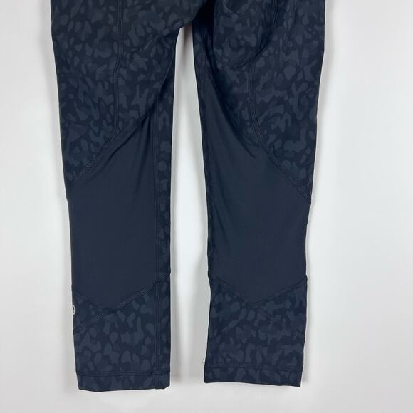 Lululemon Pace Rival Crop 22" Formation Camo Deep Coal Yoga Walking Womens Sz 6 - Picture 9 of 11